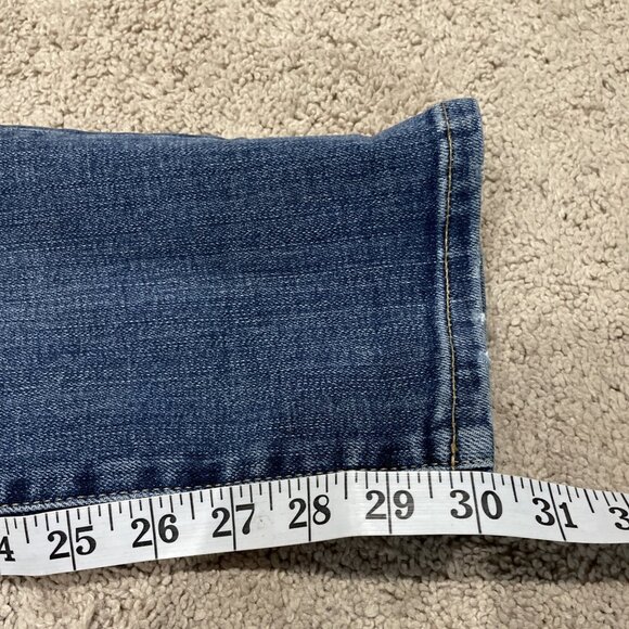 LUCKY BRAND 110 Slim Mens Jeans 30X30 Medium Wash Denim Low Rise Stretch EUC - Picture 15 of 15